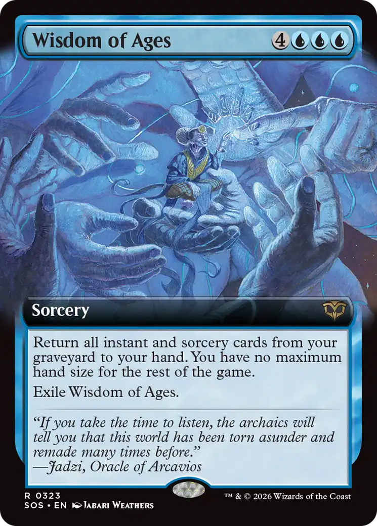 Wisdom of Ages (Extended Art) [Secrets of Strixhaven] MTG Single Magic: The Gathering | Red Claw Gaming