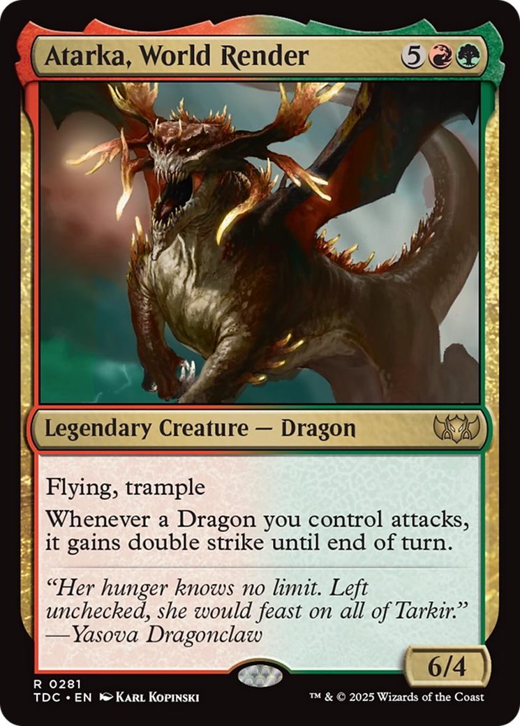 Atarka, World Render [Tarkir: Dragonstorm Commander] MTG Single Magic: The Gathering | Red Claw Gaming