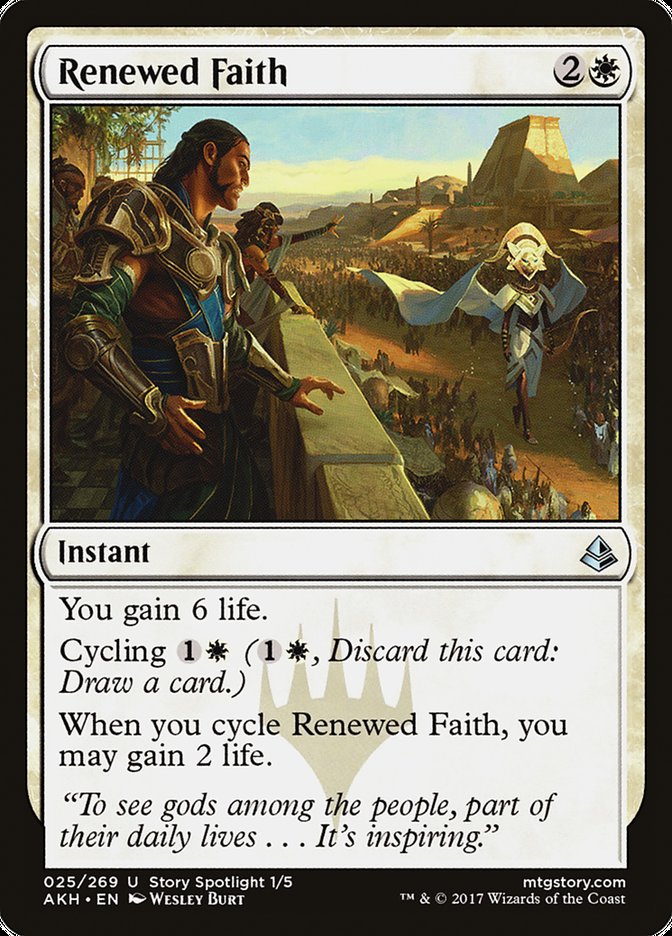 Renewed Faith [Amonkhet] MTG Single Magic: The Gathering | Red Claw Gaming