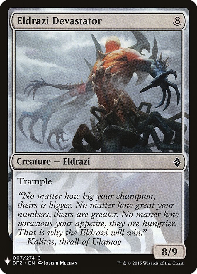 Eldrazi Devastator [Mystery Booster] MTG Single Magic: The Gathering | Red Claw Gaming
