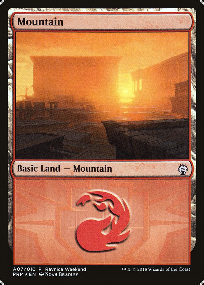 Mountain (A07) [Ravnica Allegiance Ravnica Weekend] MTG Single Magic: The Gathering | Red Claw Gaming