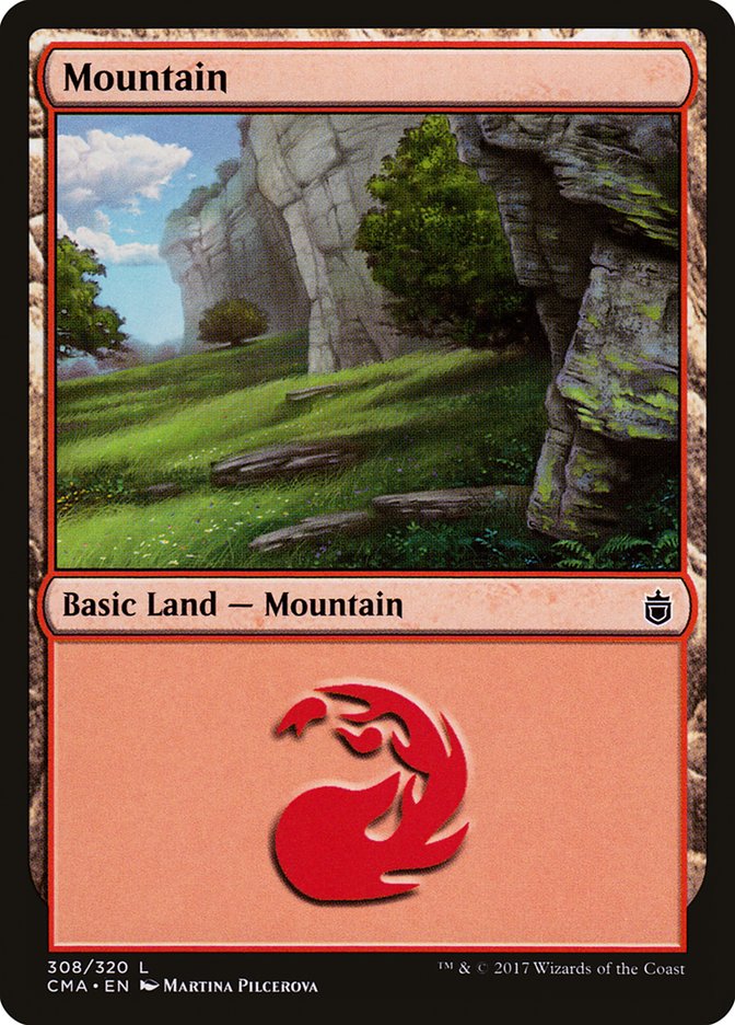 Mountain (308) [Commander Anthology] MTG Single Magic: The Gathering | Red Claw Gaming