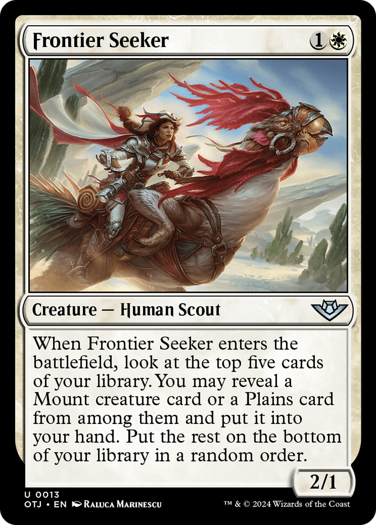 Frontier Seeker [Outlaws of Thunder Junction] MTG Single Magic: The Gathering    | Red Claw Gaming