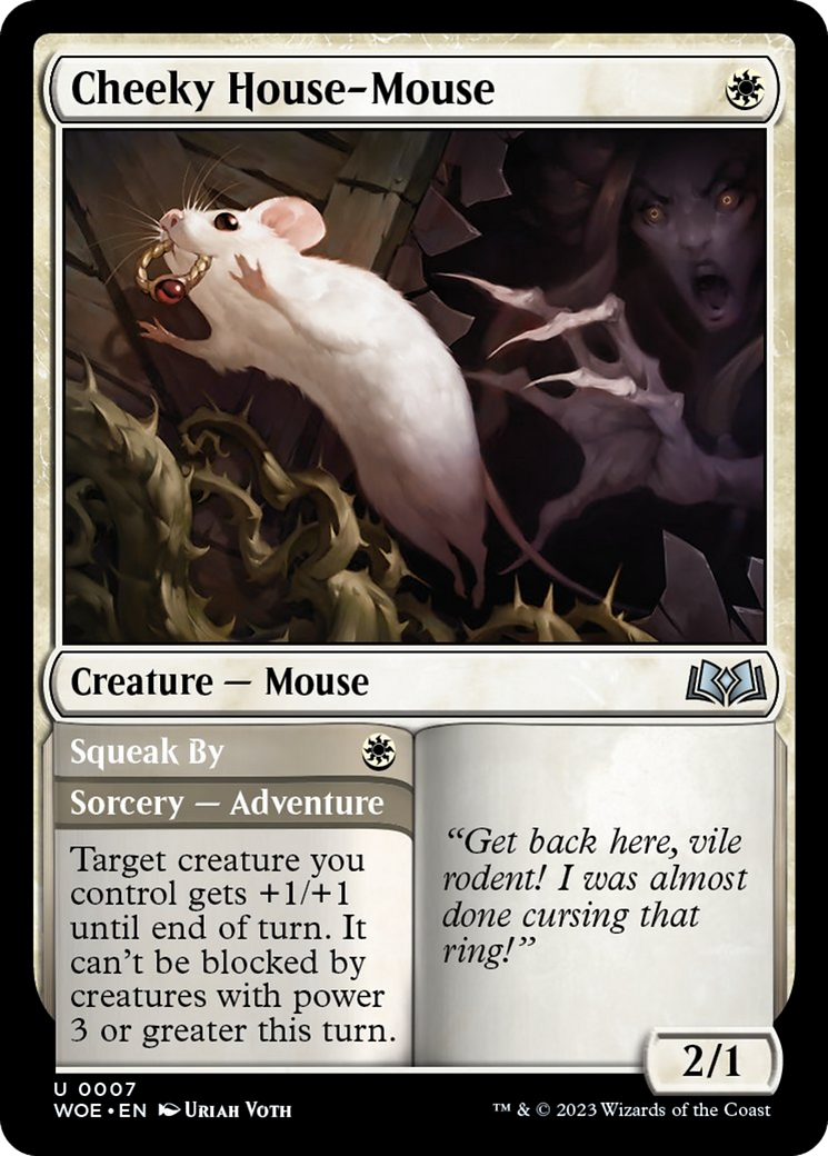 Cheeky House-Mouse [Wilds of Eldraine] MTG Single Magic: The Gathering | Red Claw Gaming