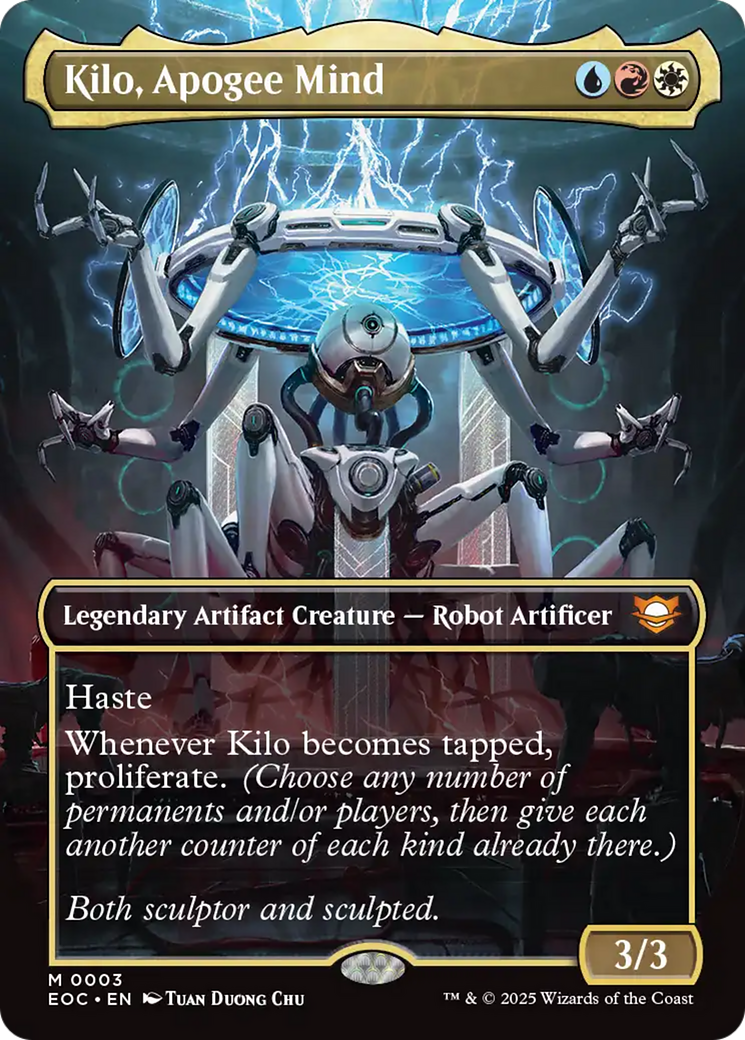 Kilo, Apogee Mind (Borderless) [Edge of Eternities Commander] MTG Single Magic: The Gathering | Red Claw Gaming