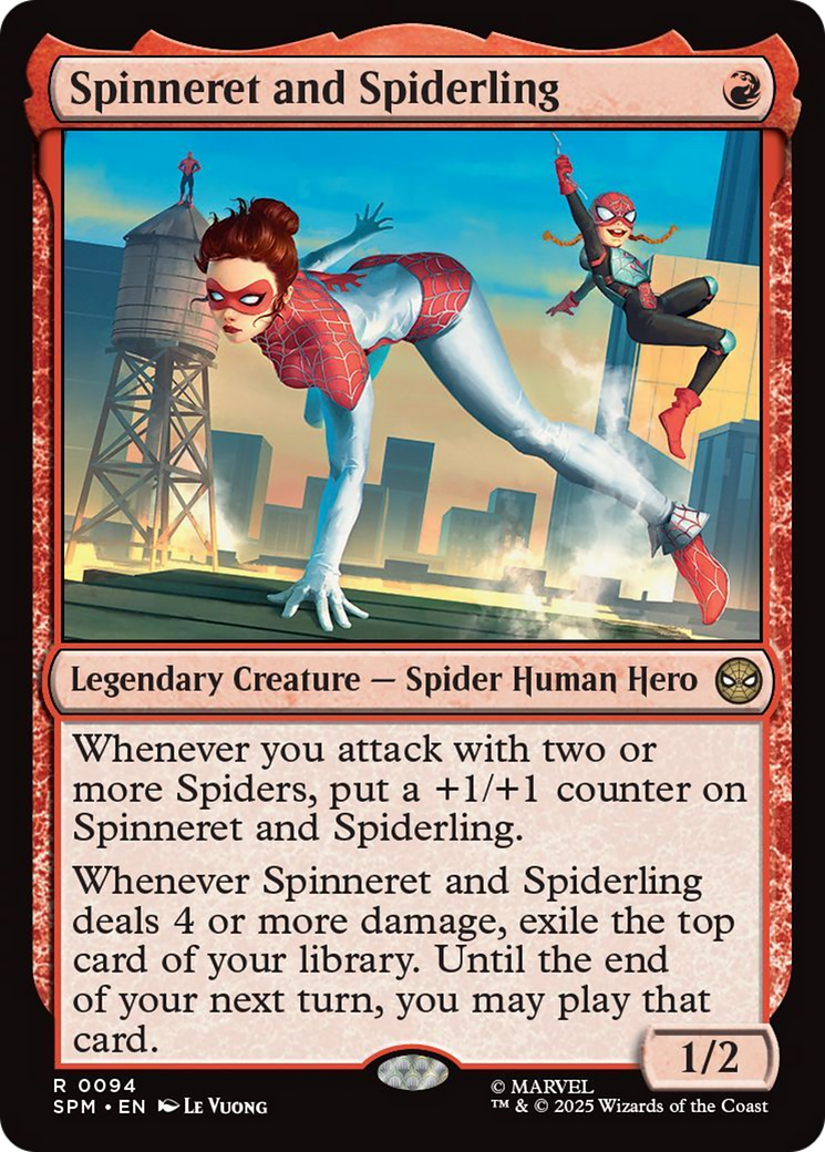 Spinneret and Spiderling [Marvel's Spider-Man] MTG Single Magic: The Gathering | Red Claw Gaming
