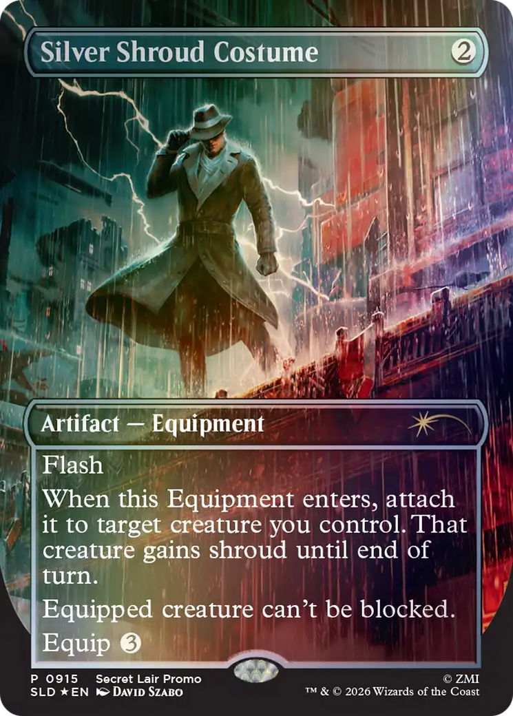 Silver Shroud Costume [Secret Lair Drop Series] MTG Single Magic: The Gathering | Red Claw Gaming