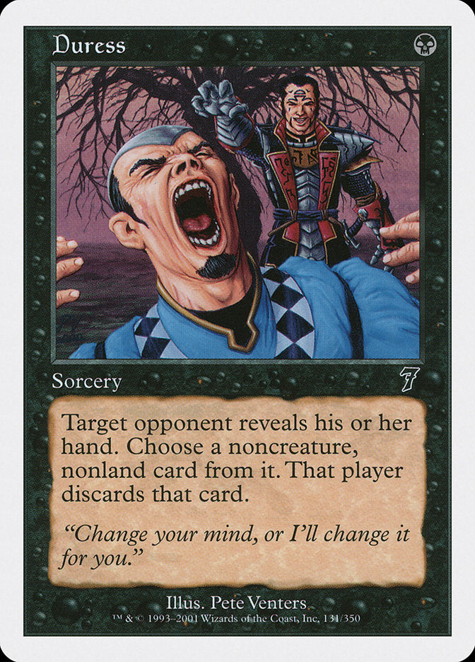 Duress [Seventh Edition] MTG Single Magic: The Gathering | Red Claw Gaming