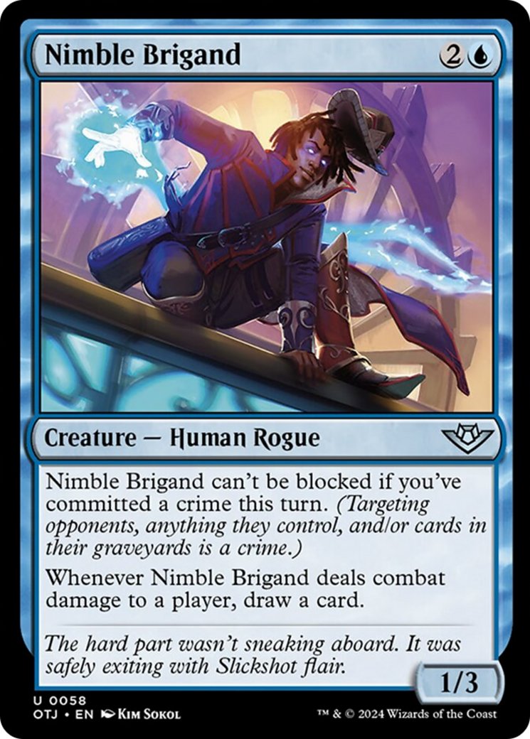 Nimble Brigand [Outlaws of Thunder Junction] MTG Single Magic: The Gathering    | Red Claw Gaming