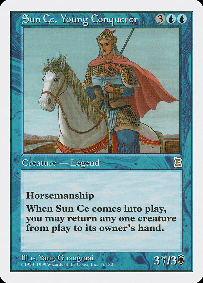 Sun Ce, Young Conquerer [Portal Three Kingdoms] MTG Single Magic: The Gathering | Red Claw Gaming