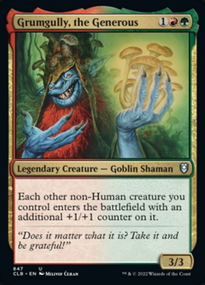 Grumgully, the Generous [Commander Legends: Battle for Baldur's Gate] MTG Single Magic: The Gathering | Red Claw Gaming