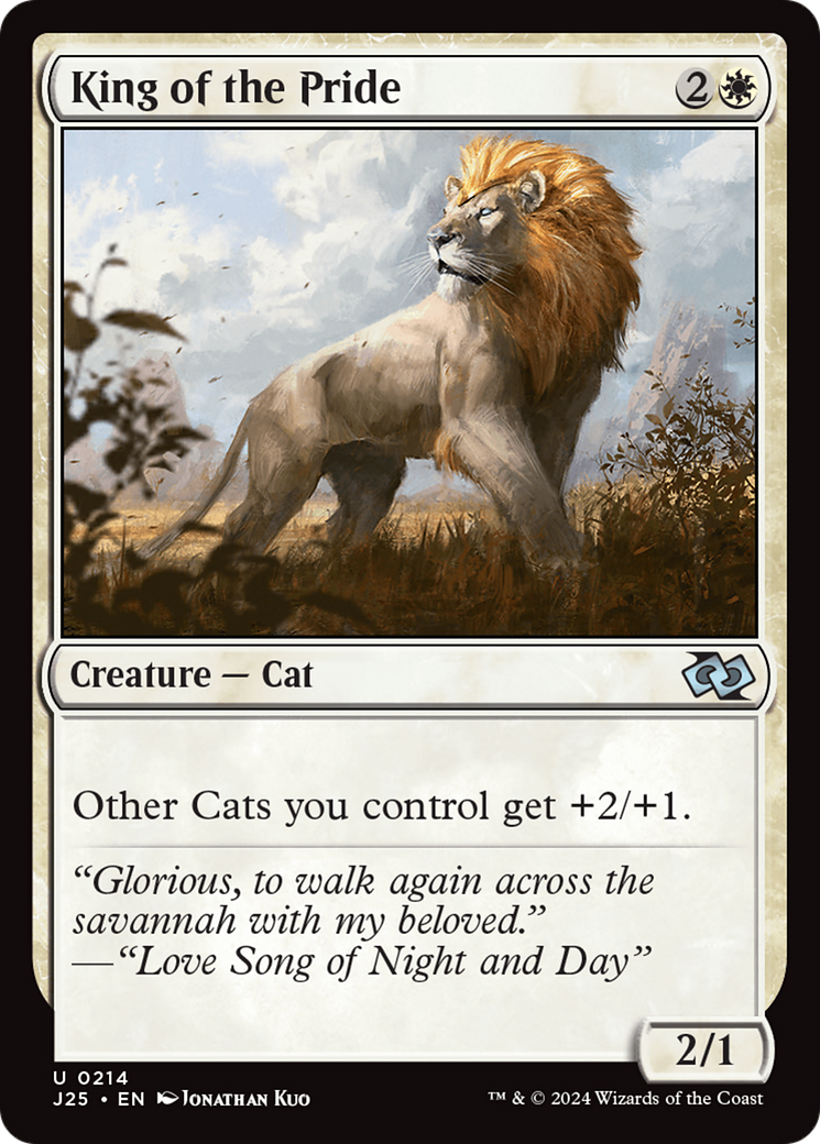 King of the Pride [Foundations Jumpstart] MTG Single Magic: The Gathering | Red Claw Gaming