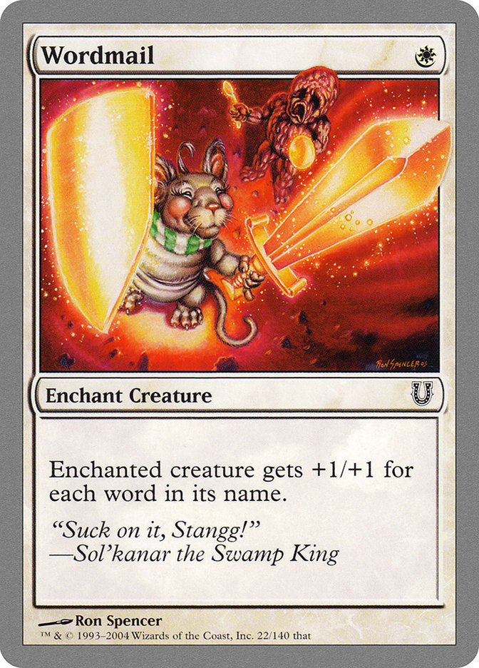 Wordmail [Unhinged] MTG Single Magic: The Gathering | Red Claw Gaming