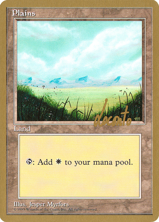 Plains (ml366) (Michael Loconto) [Pro Tour Collector Set] MTG Single Magic: The Gathering | Red Claw Gaming