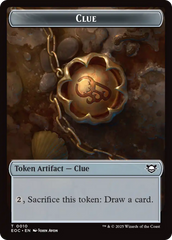 Copy // Clue Double-Sided Token [Edge of Eternities Commander Tokens] MTG Single Magic: The Gathering | Red Claw Gaming