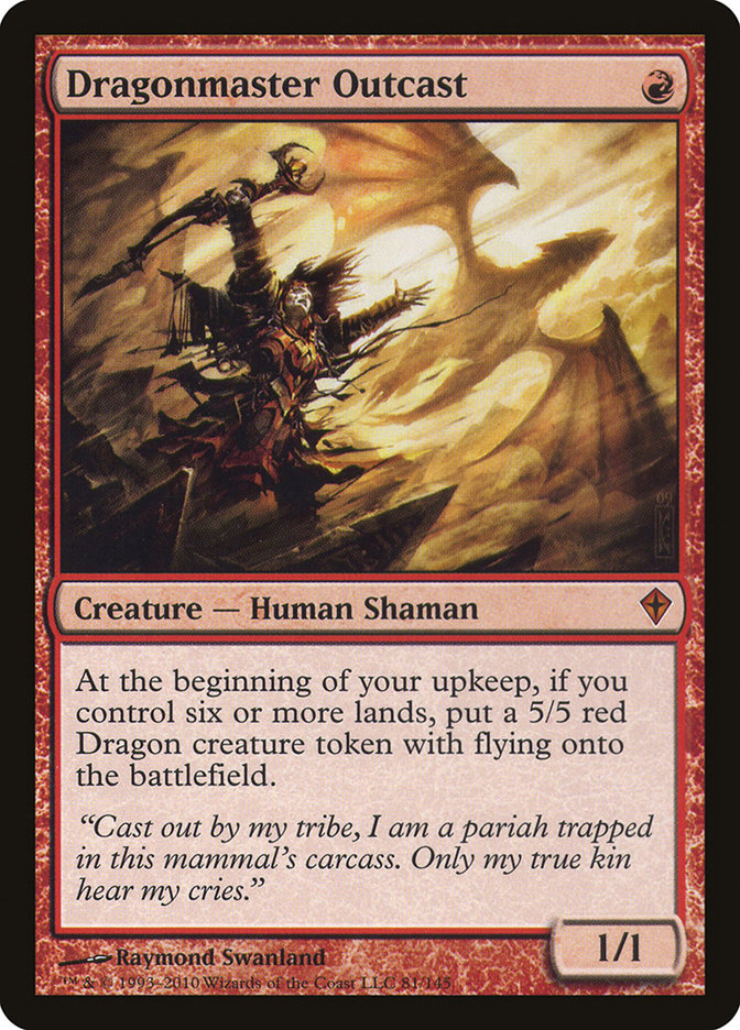 Dragonmaster Outcast [Worldwake] MTG Single Magic: The Gathering | Red Claw Gaming