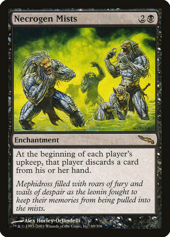 Necrogen Mists [Mirrodin] MTG Single Magic: The Gathering | Red Claw Gaming