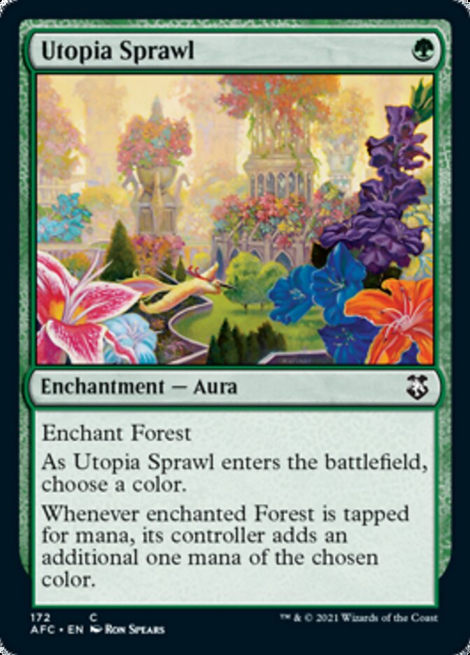 Utopia Sprawl [Dungeons & Dragons: Adventures in the Forgotten Realms Commander] MTG Single Magic: The Gathering | Red Claw Gaming