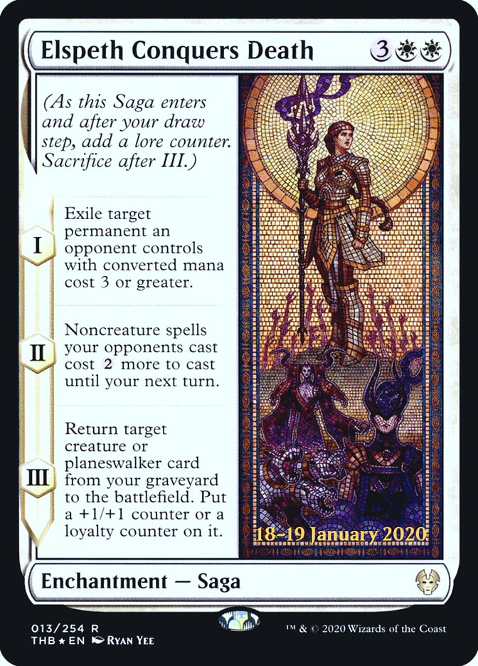 Elspeth Conquers Death [Theros Beyond Death Prerelease Promos] MTG Single Magic: The Gathering | Red Claw Gaming