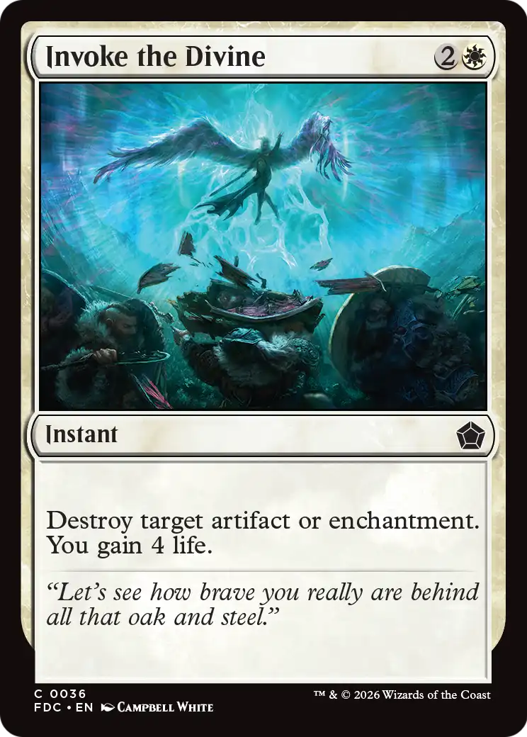 Invoke the Divine [Foundations Commander] | Red Claw Gaming