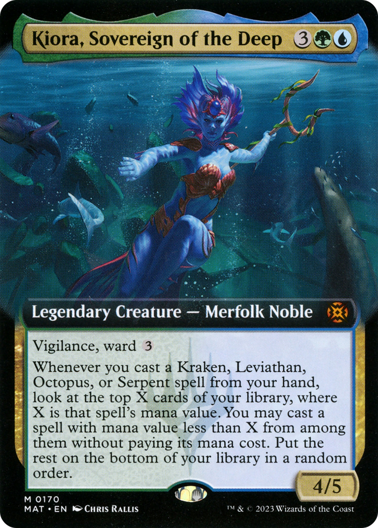 Kiora, Sovereign of the Deep (Extended Art) [March of the Machine: The Aftermath] MTG Single Magic: The Gathering | Red Claw Gaming