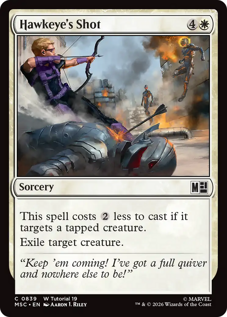 Hawkeye's Shot [Marvel Super Heroes Commander] | Red Claw Gaming