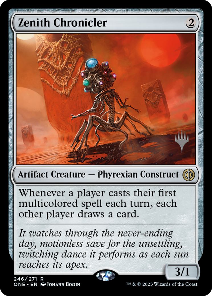 Zenith Chronicler (Promo Pack) [Phyrexia: All Will Be One Promos] MTG Single Magic: The Gathering | Red Claw Gaming