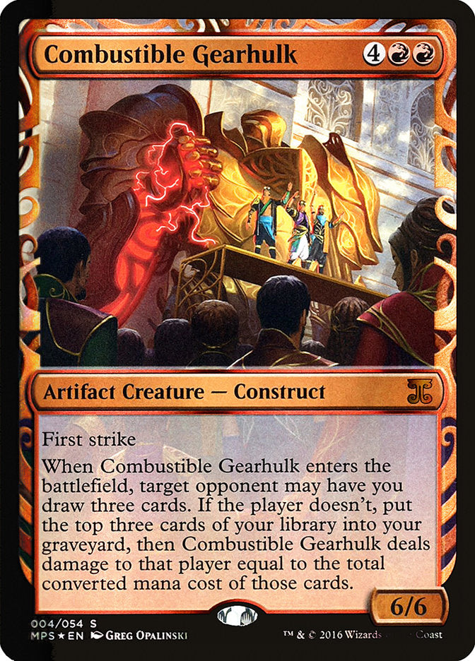 Combustible Gearhulk [Kaladesh Inventions] MTG Single Magic: The Gathering | Red Claw Gaming
