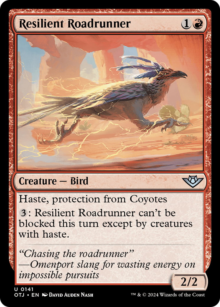 Resilient Roadrunner [Outlaws of Thunder Junction] MTG Single Magic: The Gathering    | Red Claw Gaming