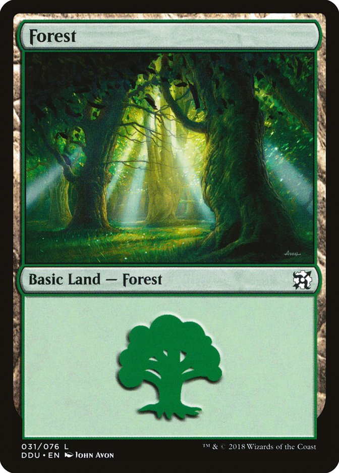 Forest (31) [Duel Decks: Elves vs. Inventors] MTG Single Magic: The Gathering | Red Claw Gaming