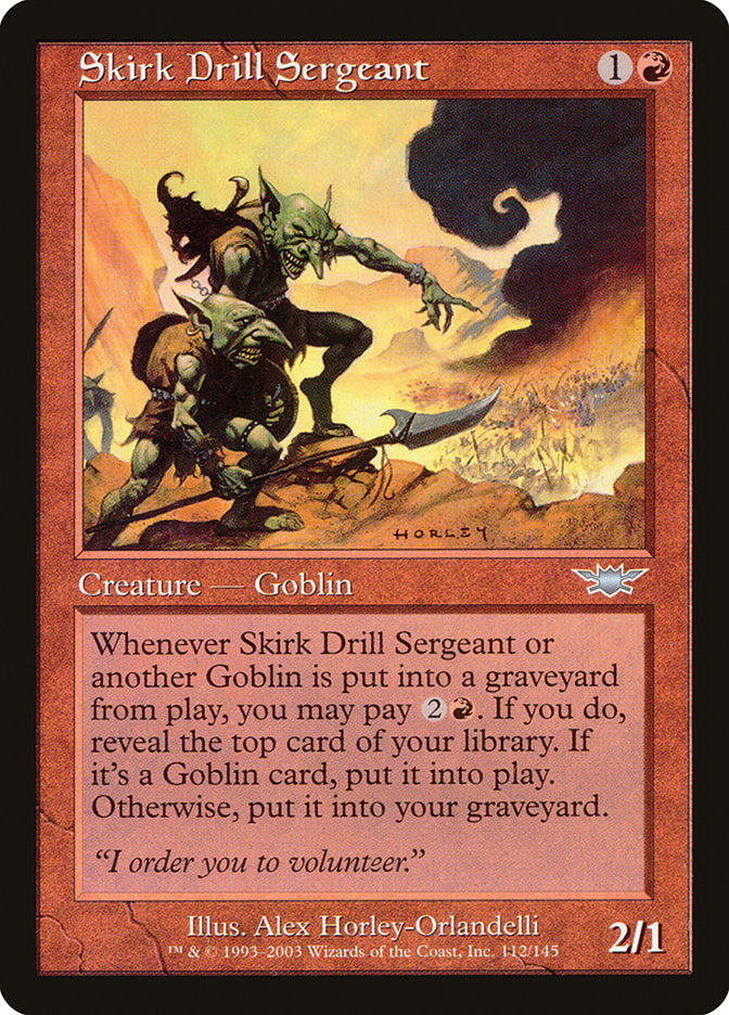 Skirk Drill Sergeant [Legions] MTG Single Magic: The Gathering | Red Claw Gaming