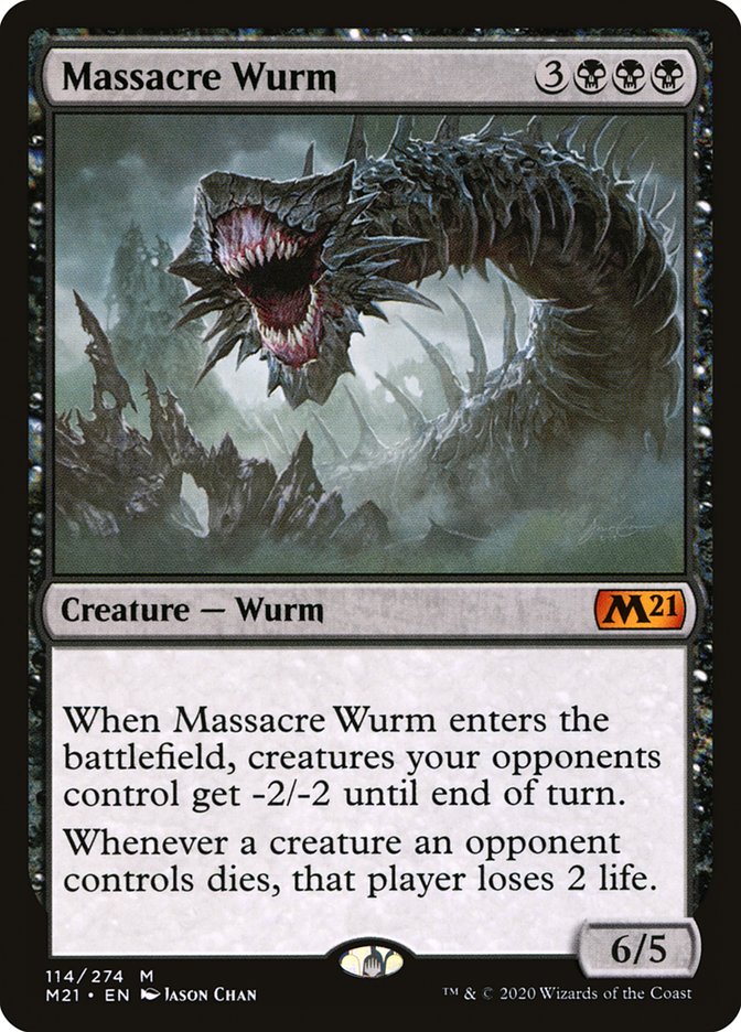 Massacre Wurm [Core Set 2021] MTG Single Magic: The Gathering | Red Claw Gaming