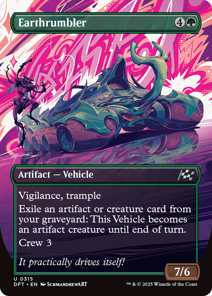 Earthrumbler (Borderless) [Aetherdrift] MTG Single Magic: The Gathering | Red Claw Gaming