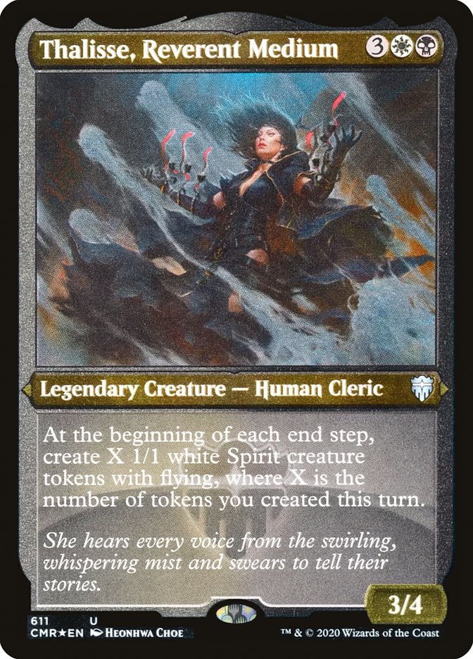 Thalisse, Reverent Medium (Etched) [Commander Legends] MTG Single Magic: The Gathering | Red Claw Gaming