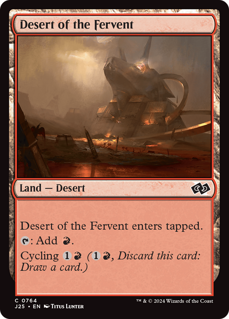 Desert of the Fervent [Foundations Jumpstart] MTG Single Magic: The Gathering | Red Claw Gaming