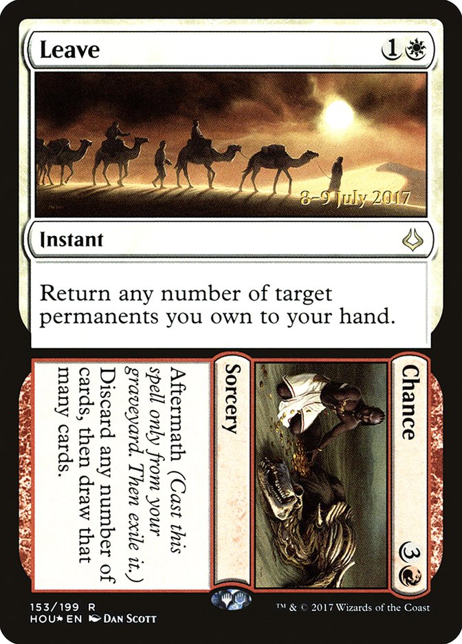 Leave // Chance [Hour of Devastation Prerelease Promos] MTG Single Magic: The Gathering | Red Claw Gaming