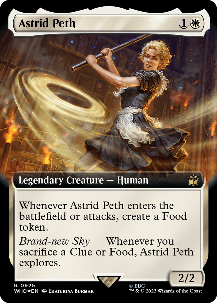 Astrid Peth (Extended Art) (Surge Foil) [Doctor Who] MTG Single Magic: The Gathering | Red Claw Gaming
