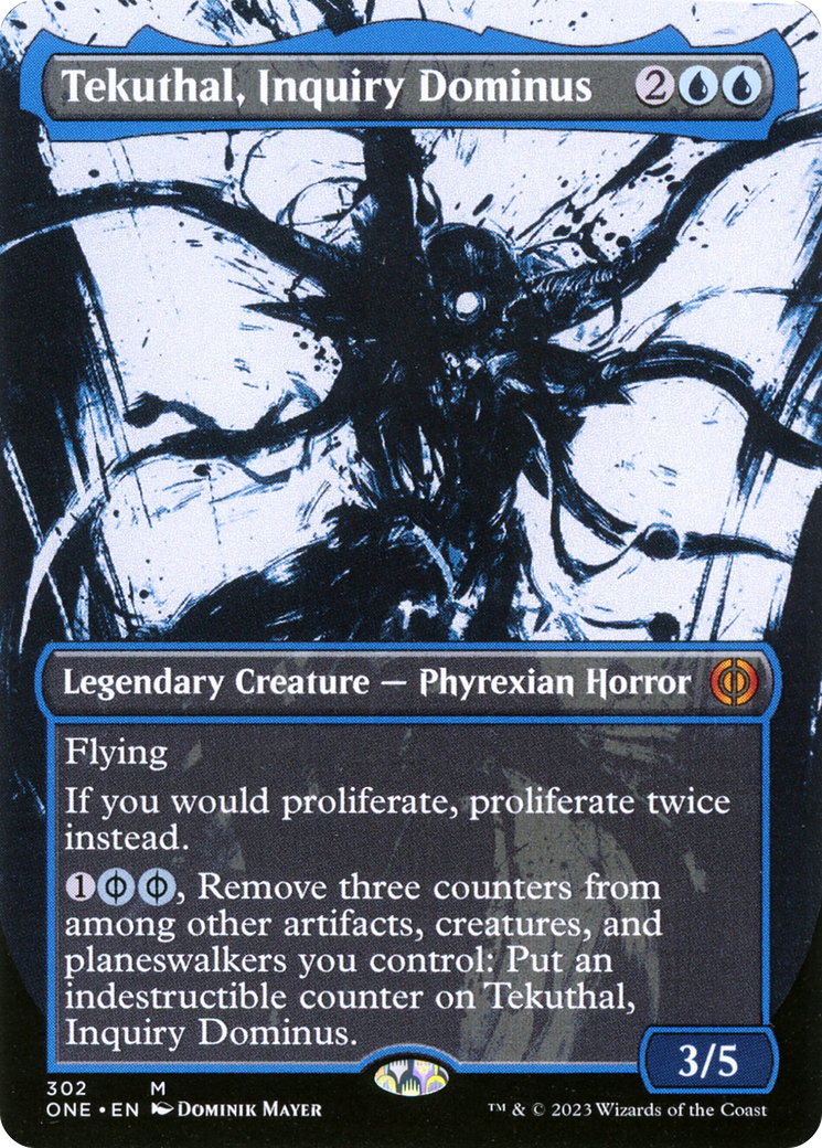 Tekuthal, Inquiry Dominus (Borderless Ichor) [Phyrexia: All Will Be One] MTG Single Magic: The Gathering | Red Claw Gaming