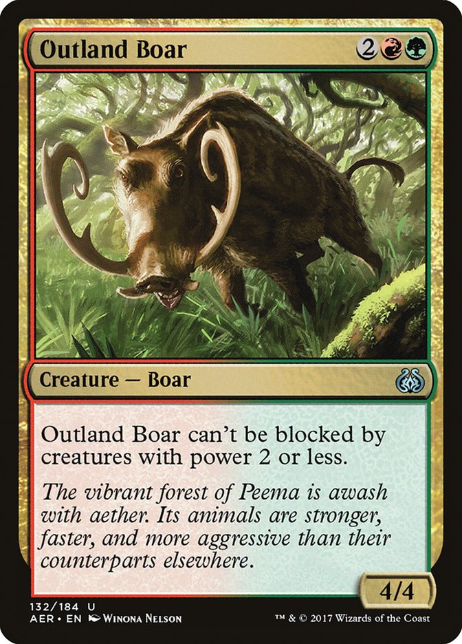 Outland Boar [Aether Revolt] MTG Single Magic: The Gathering | Red Claw Gaming