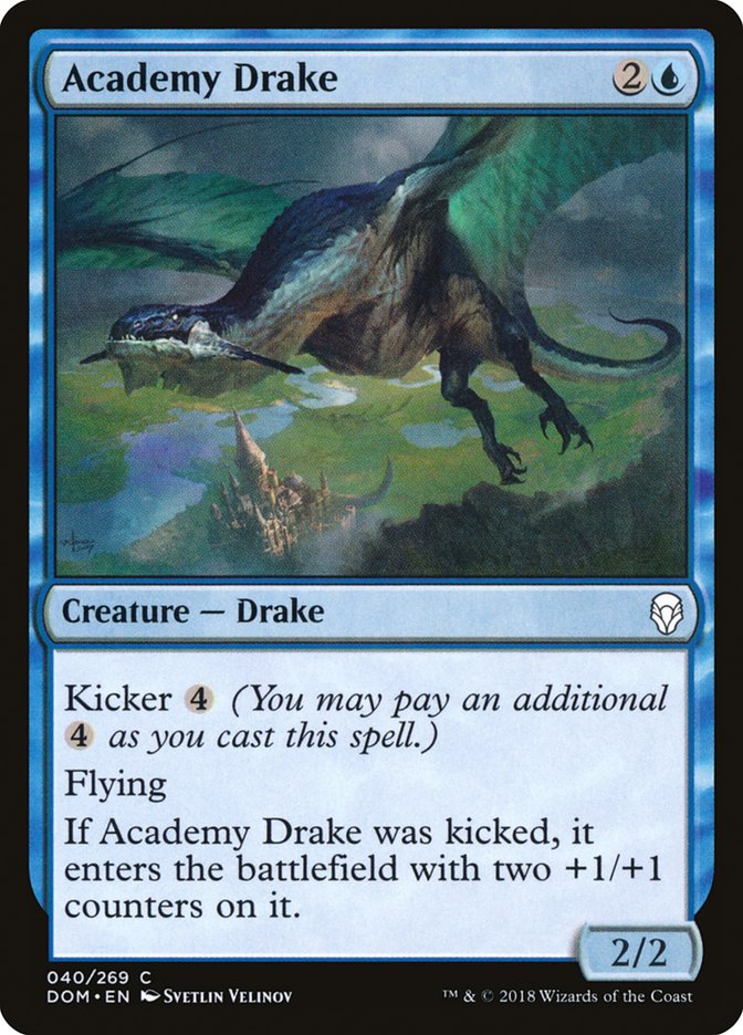 Academy Drake [Dominaria] MTG Single Magic: The Gathering | Red Claw Gaming