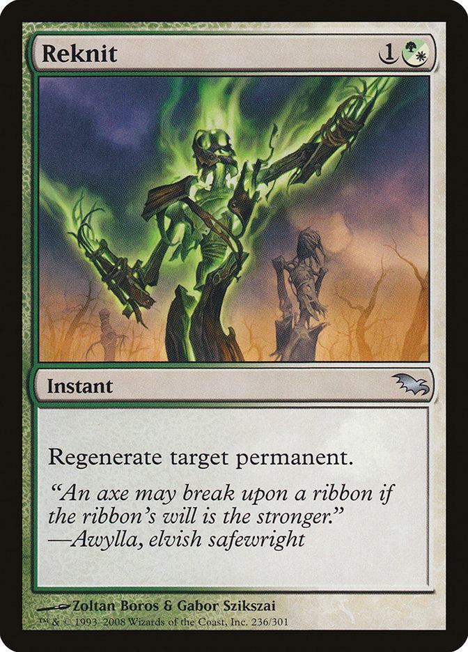 Reknit [Shadowmoor] MTG Single Magic: The Gathering | Red Claw Gaming