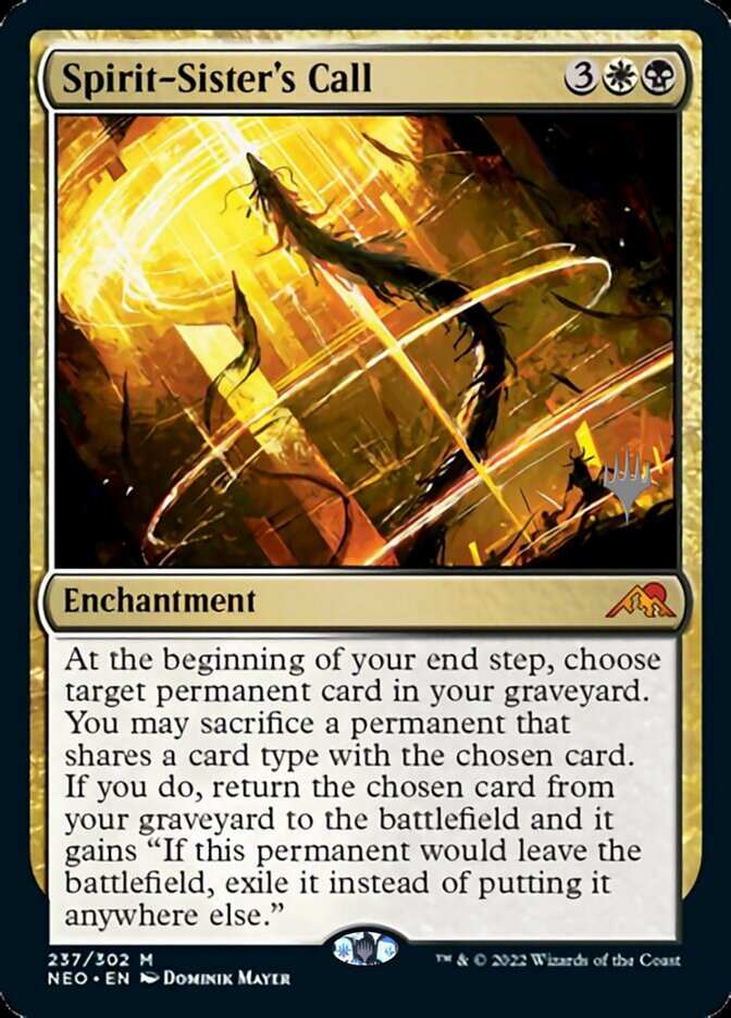 Spirit-Sister's Call (Promo Pack) [Kamigawa: Neon Dynasty Promos] MTG Single Magic: The Gathering | Red Claw Gaming