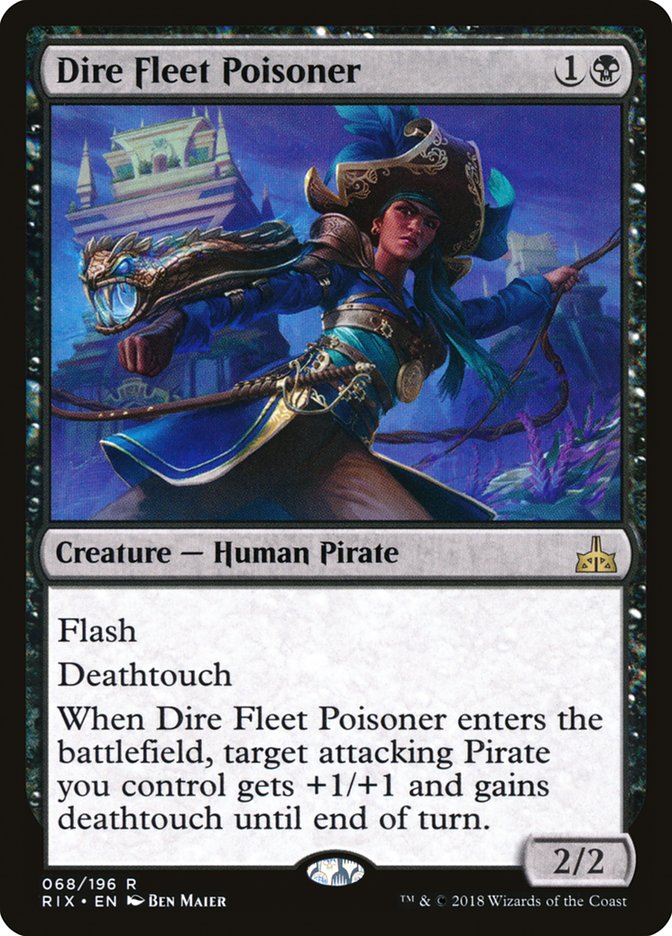 Dire Fleet Poisoner [Rivals of Ixalan] MTG Single Magic: The Gathering | Red Claw Gaming