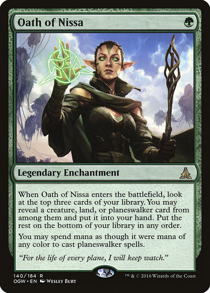 Oath of Nissa [Oath of the Gatewatch] MTG Single Magic: The Gathering | Red Claw Gaming
