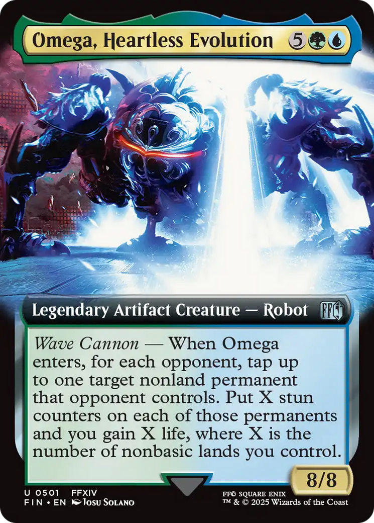 Omega, Heartless Evolution (Extended Art) [FINAL FANTASY] MTG Single Magic: The Gathering | Red Claw Gaming