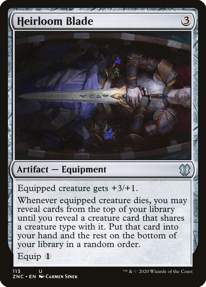 Heirloom Blade [Zendikar Rising Commander] MTG Single Magic: The Gathering | Red Claw Gaming