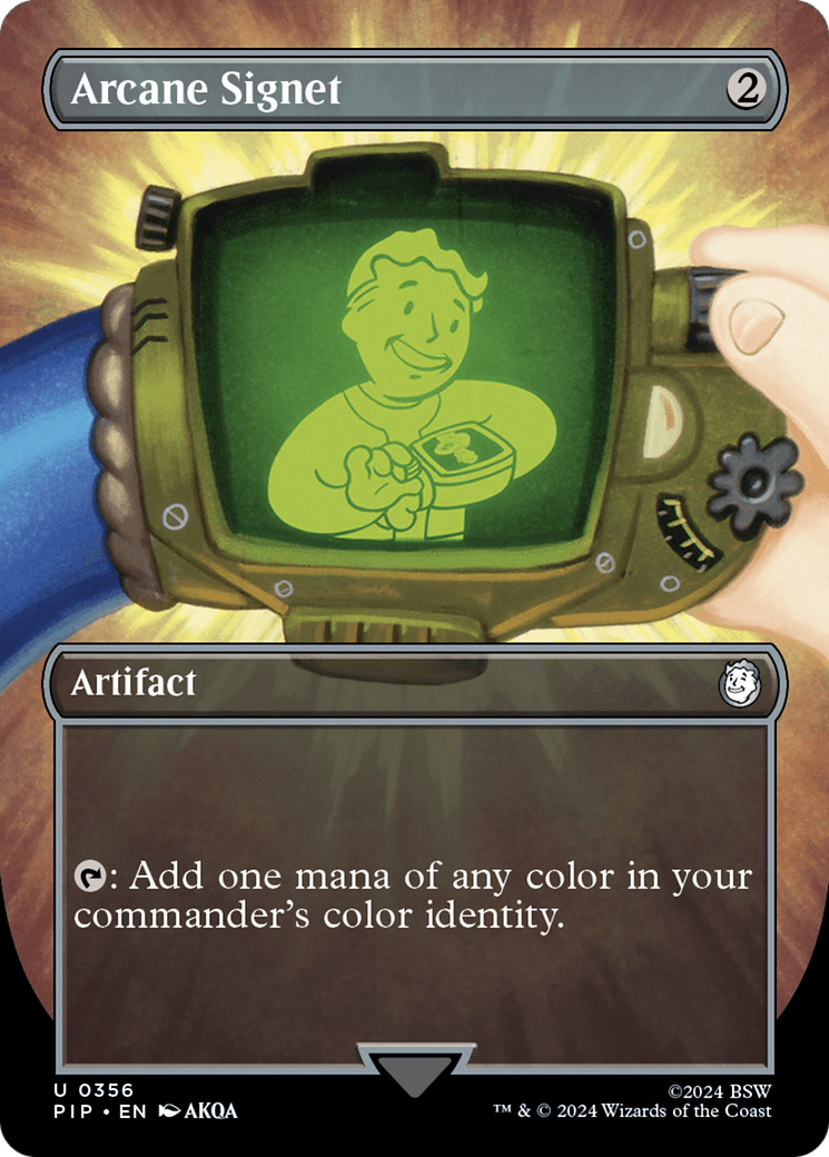 Arcane Signet (Borderless) [Fallout] MTG Single Magic: The Gathering | Red Claw Gaming