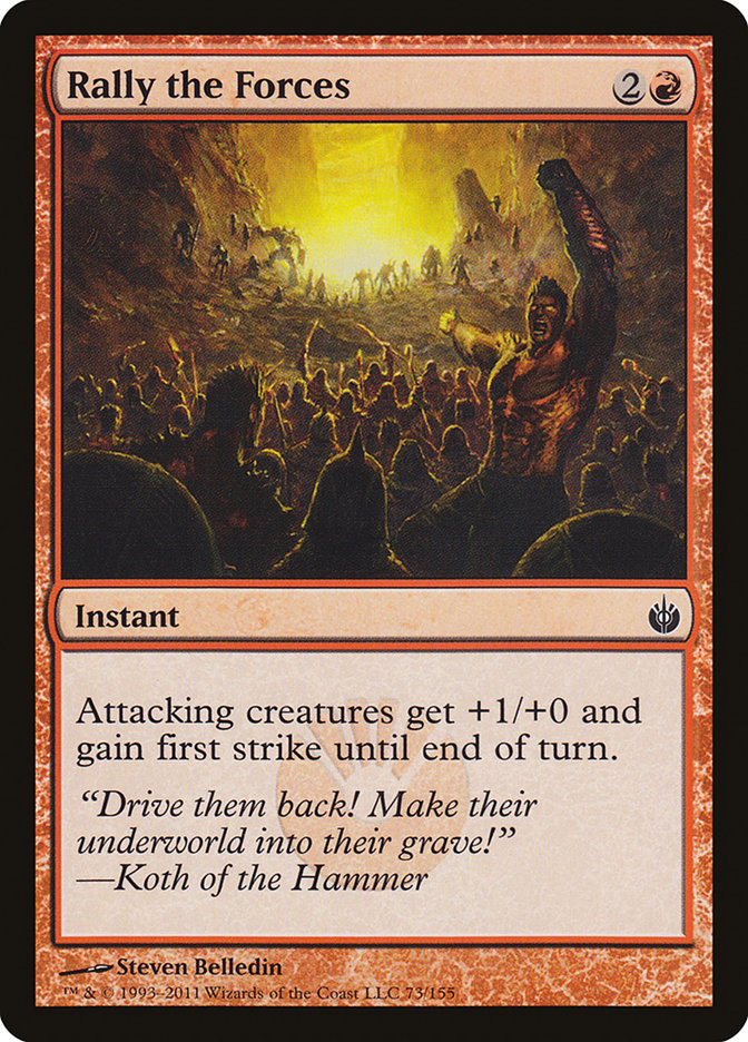Rally the Forces [Mirrodin Besieged] MTG Single Magic: The Gathering | Red Claw Gaming