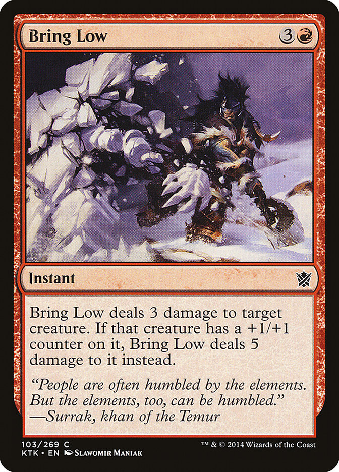 Bring Low [Khans of Tarkir] MTG Single Magic: The Gathering | Red Claw Gaming