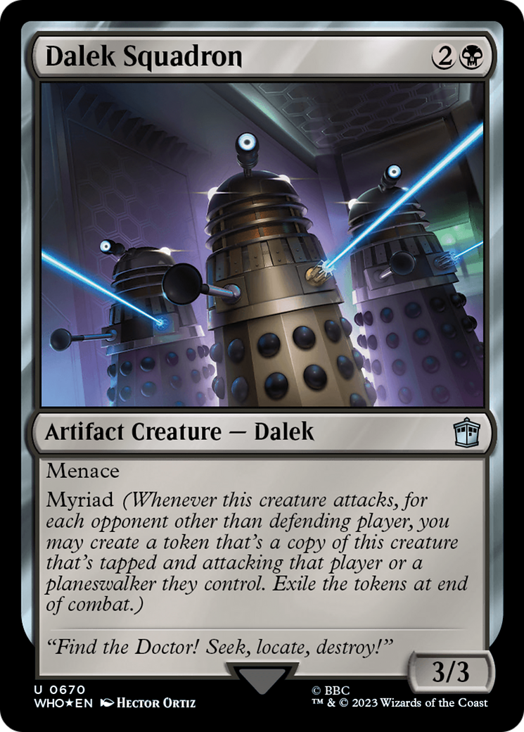 Dalek Squadron (Surge Foil) [Doctor Who] MTG Single Magic: The Gathering | Red Claw Gaming